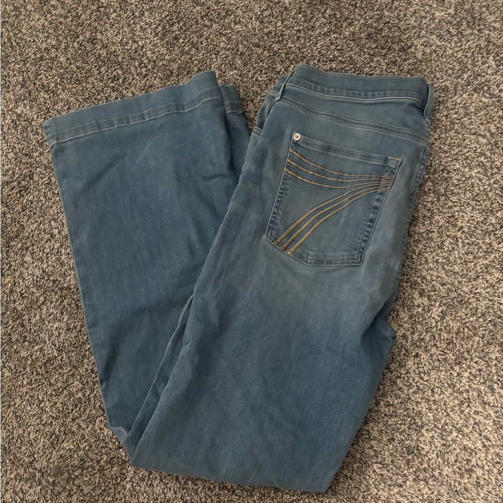 7 For All Mankind Blue Flare Jeans